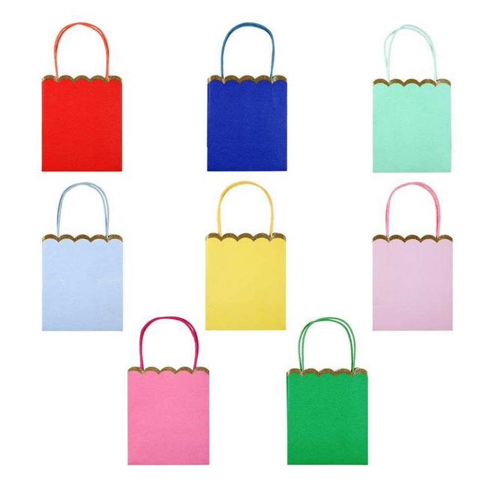 MULTICOLOUR PARTY BAGS BY MERI MERI