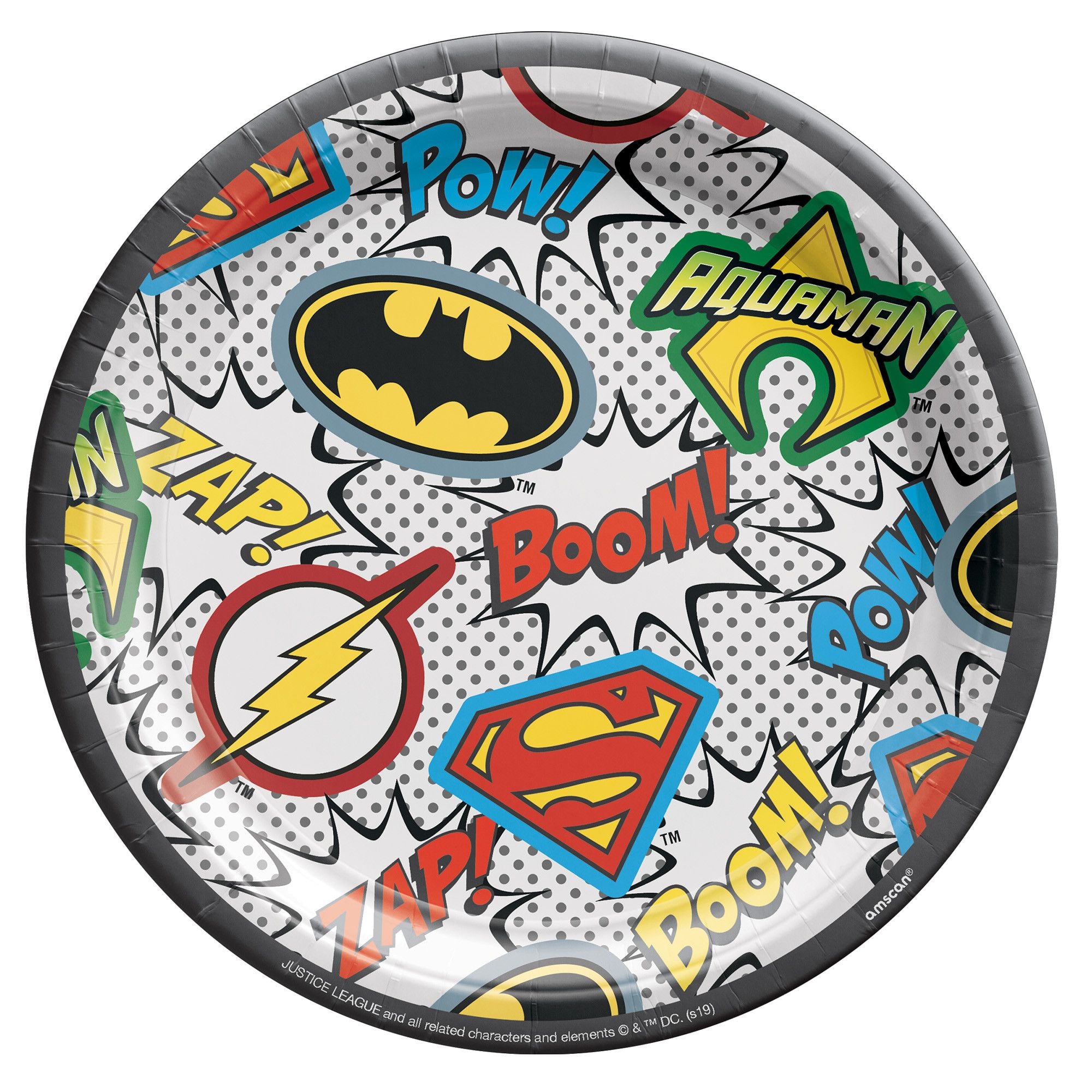 Justice League Dessert Plates Confettimyparty