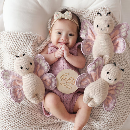 baby butterfly doll with new born baby 