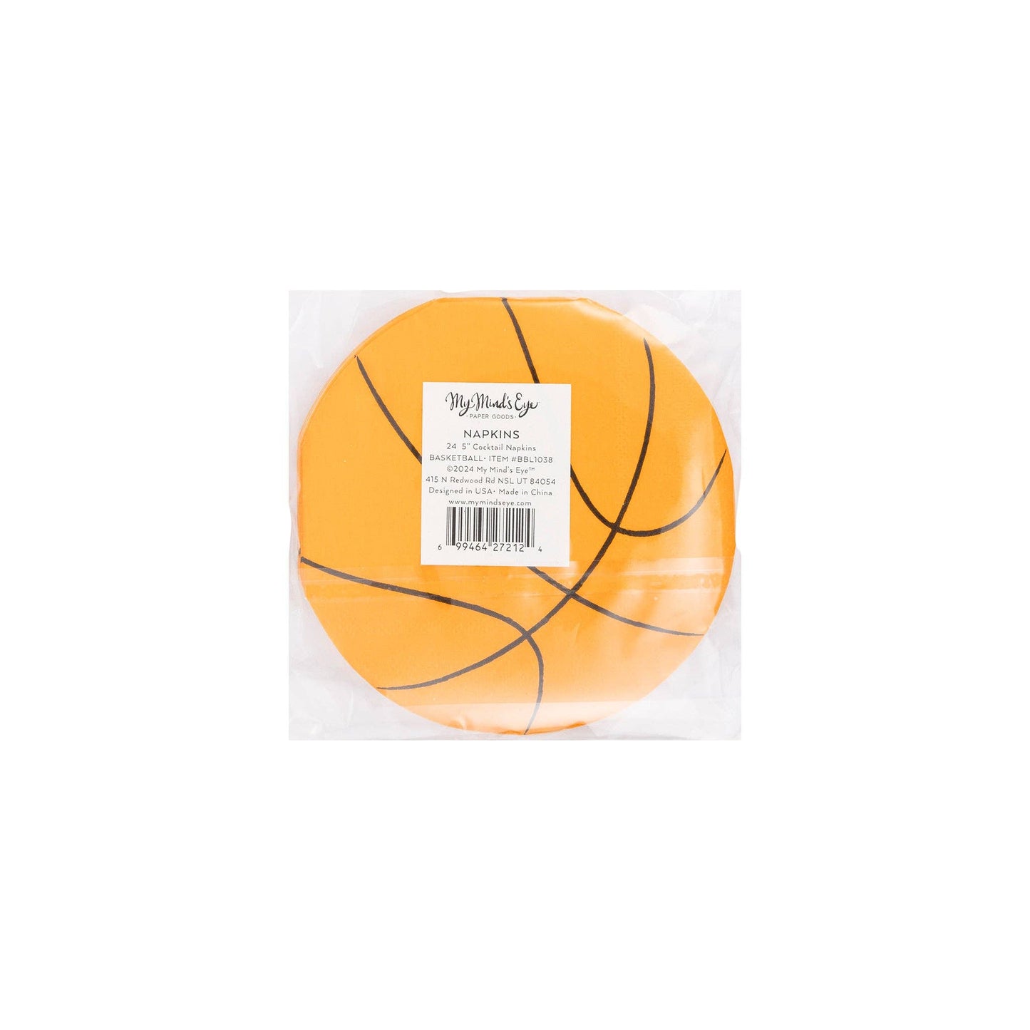 BASKEBALL SHAPED NAPKINS