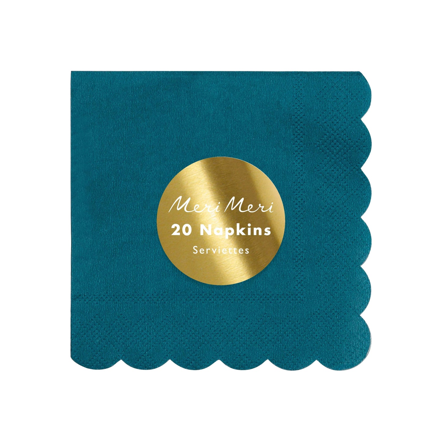 LARGE DARK TEAL NAPKINS BY MERI MERI