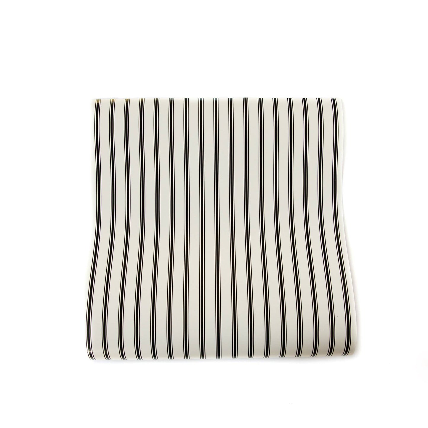 CREAM & BLACK STRIPED TABLE RUNNER