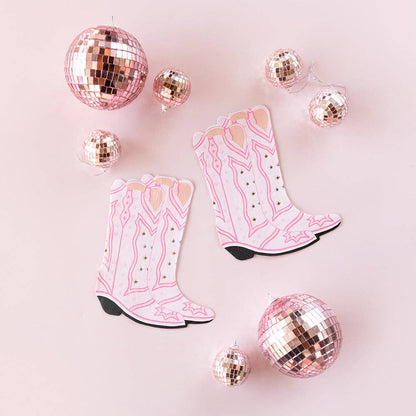 'PONY TALES' PINK COWBOY BOOT NAPKIN