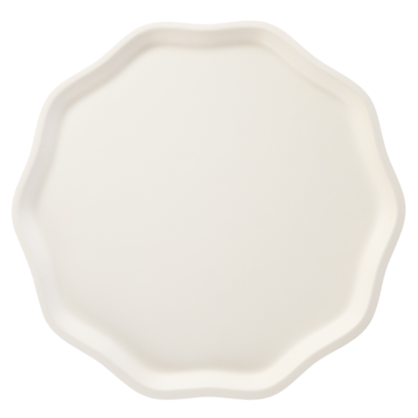 French creme compostable dinner plates - pack of 8 by Bonjour fête