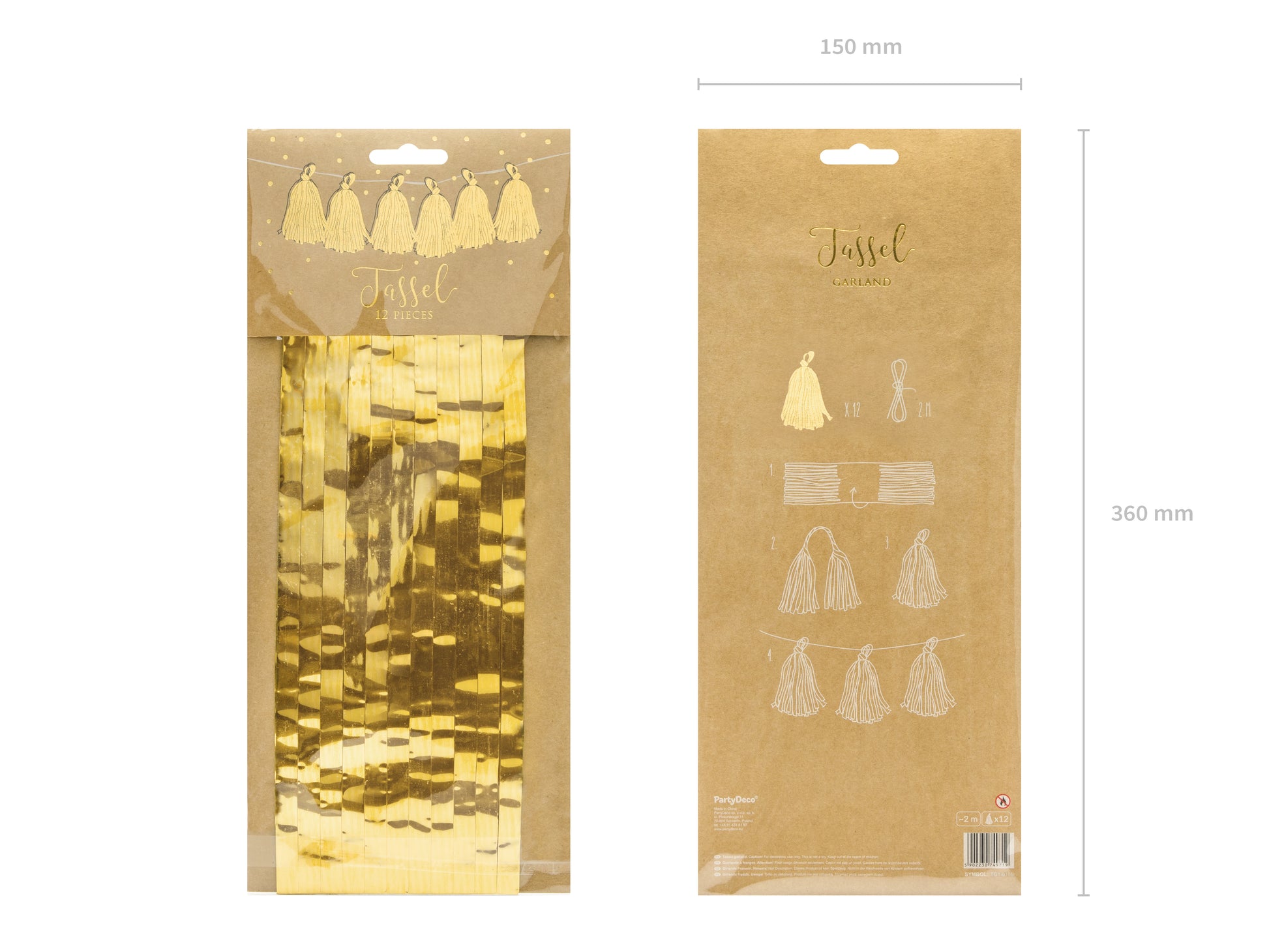 GOLD FOIL TASSEL PACKAGING 