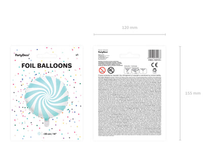 PASTEL BLUE CANDY FOIL BALLOON PACKAGING 