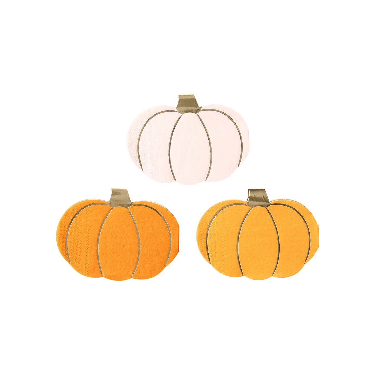 PUMPKIN SHAPED NAPKIN SET