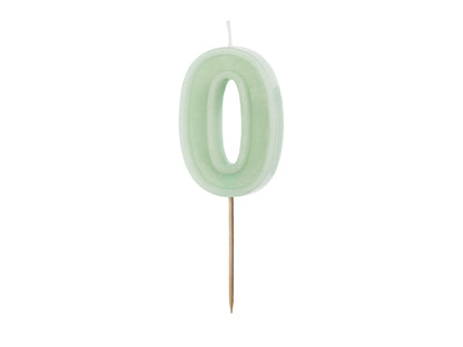 MINT GREEN CANDLE NUMBERS