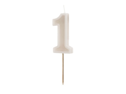 CREAM CANDLE NUMBERS