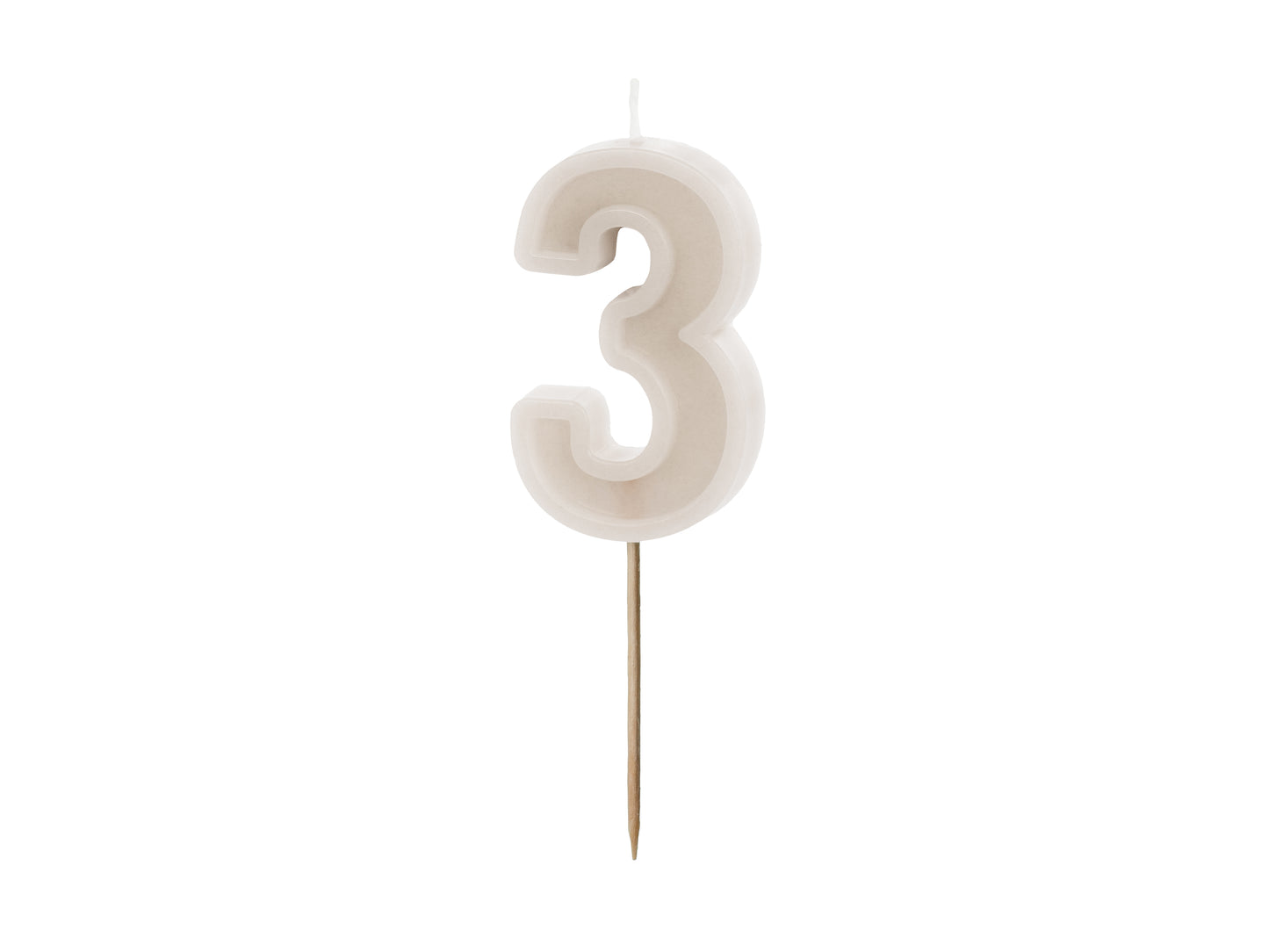 CREAM CANDLE NUMBERS