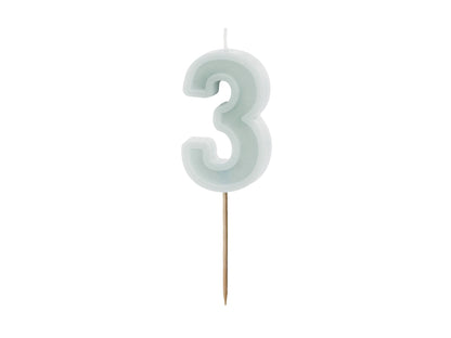 LIGHT BLUE CANDLE NUMBERS