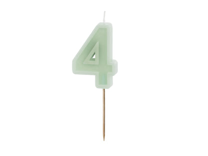 MINT GREEN CANDLE NUMBERS