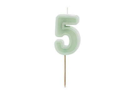 MINT GREEN CANDLE NUMBERS