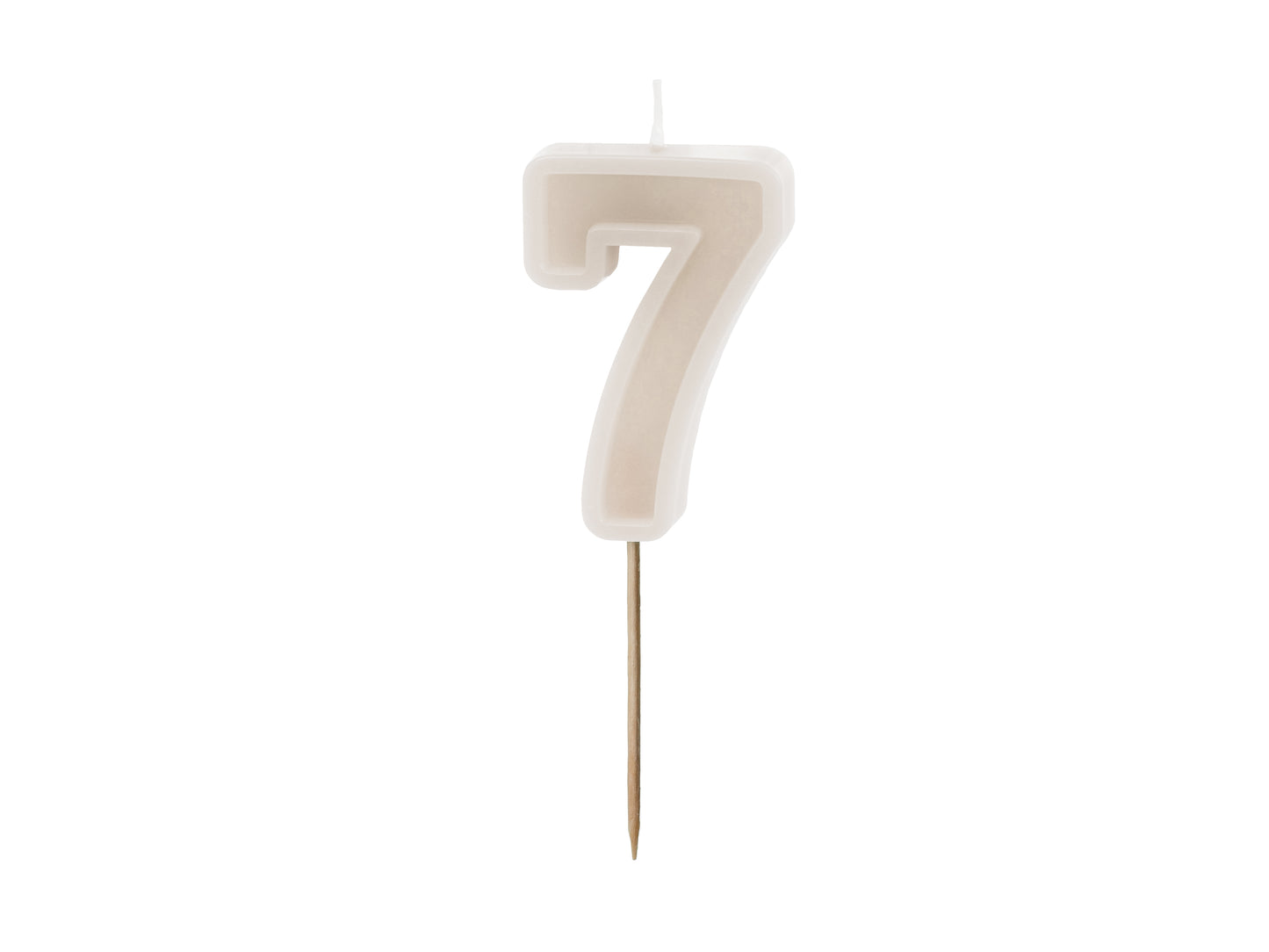 CREAM CANDLE NUMBERS