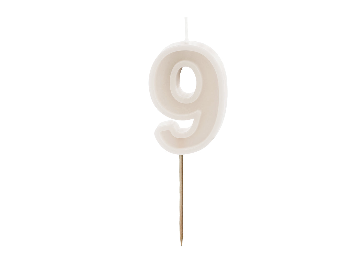 CREAM CANDLE NUMBERS