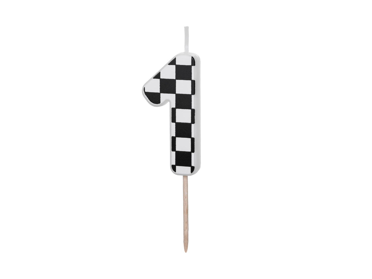 CHECKERED BLACK CANDLE NUMBERS