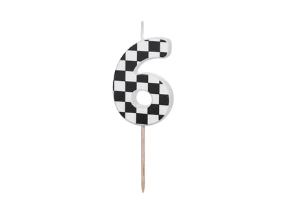 CHECKERED BLACK CANDLE NUMBERS