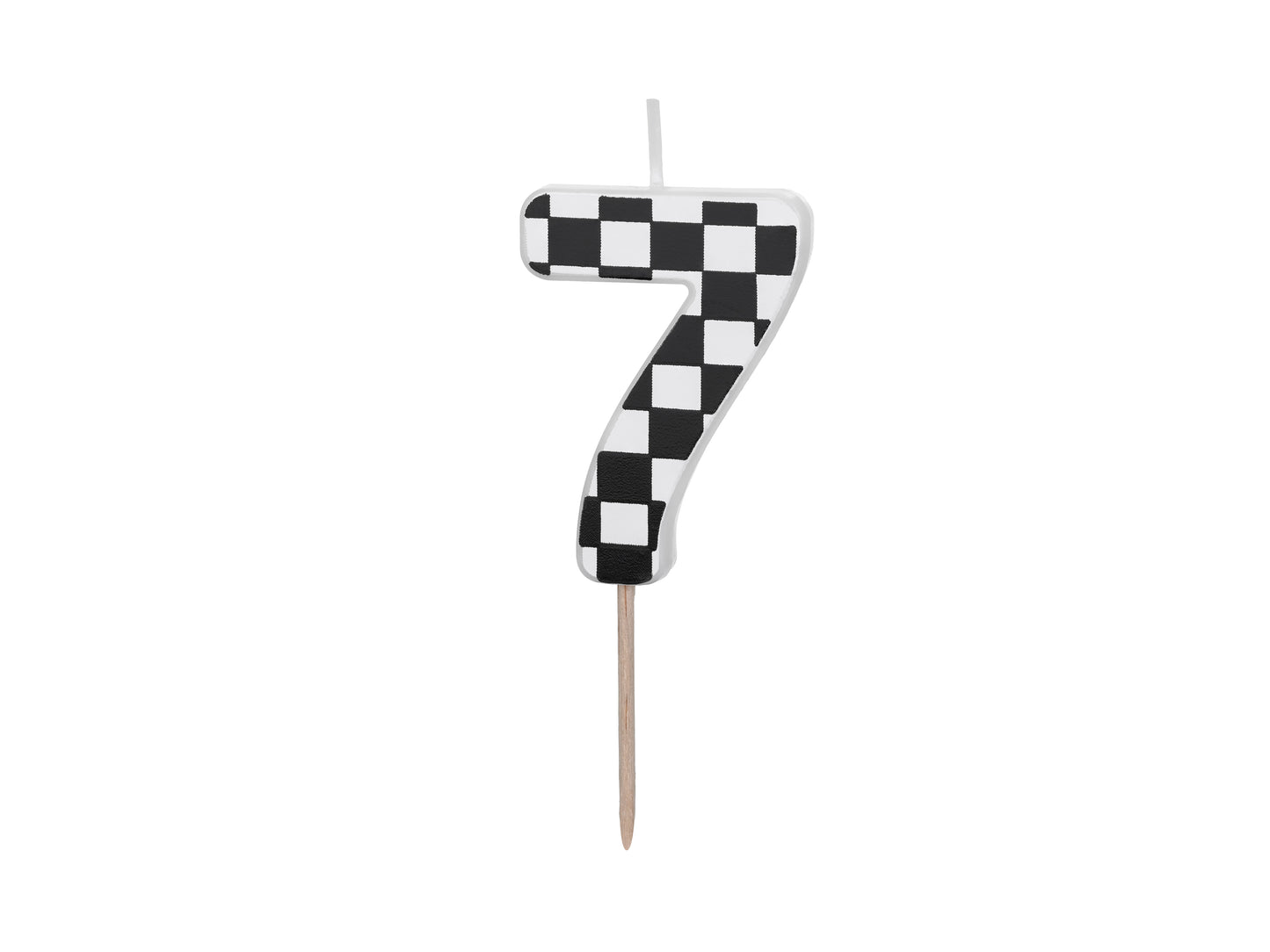 CHECKERED BLACK CANDLE NUMBERS