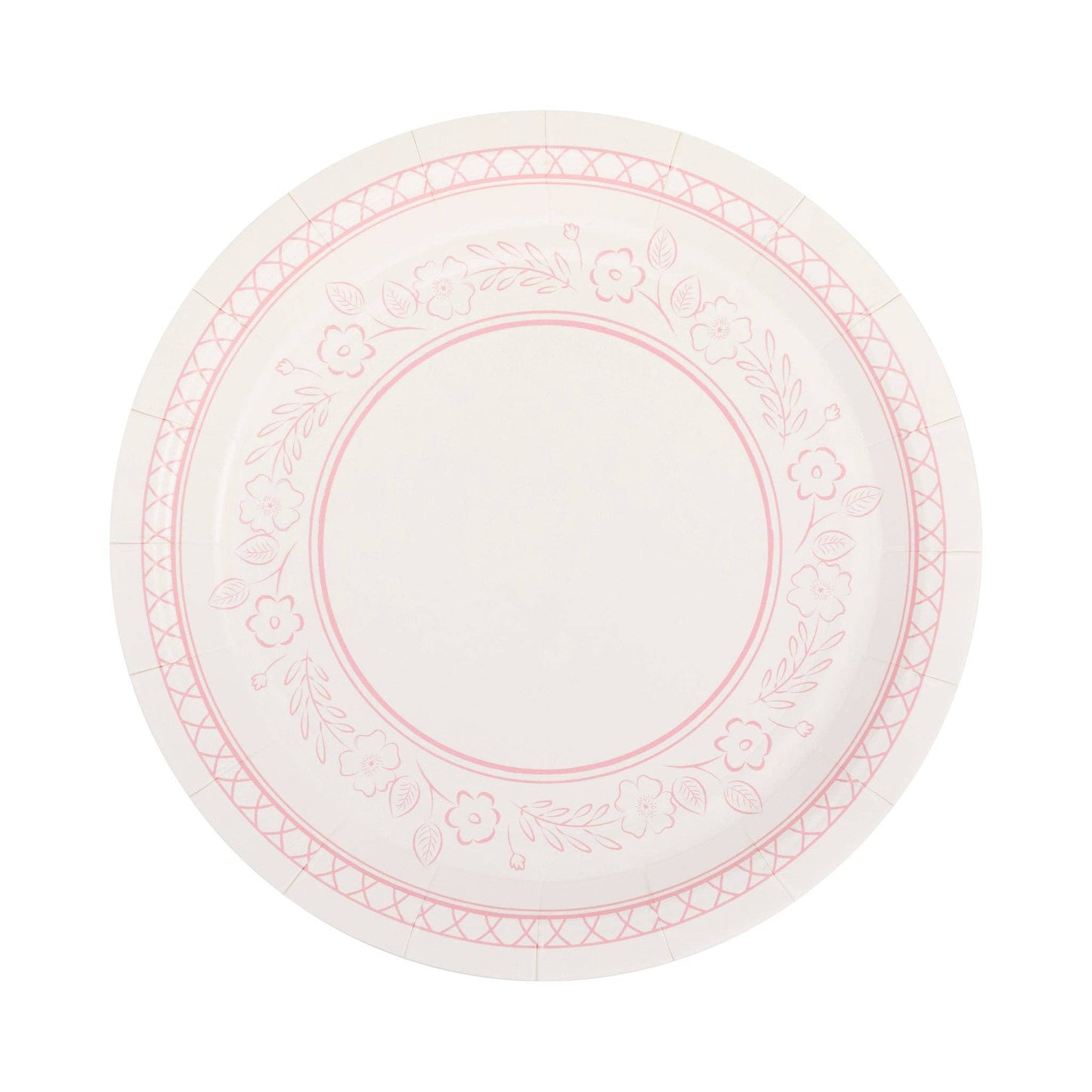 PEMBROKE PINK FLORAL PLATES 7"