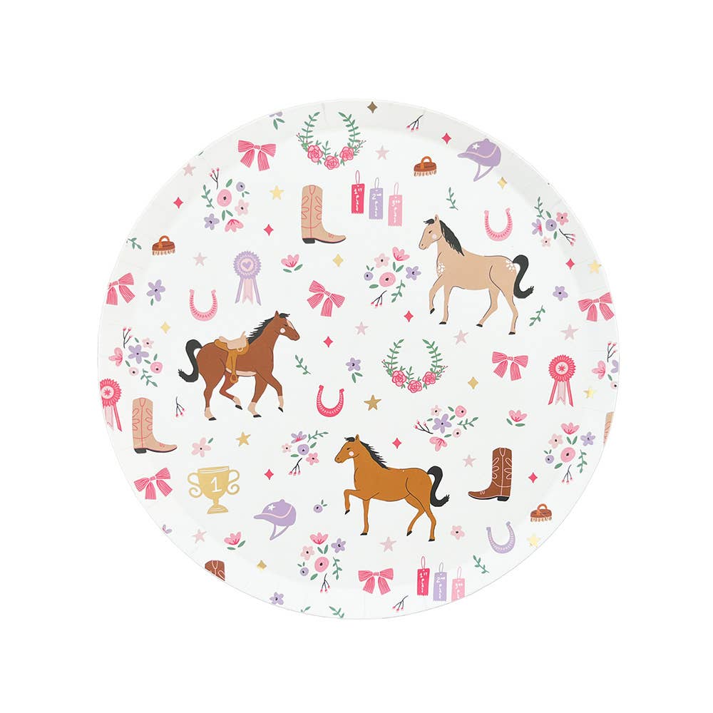 'PONY TALES' SMALL COWGIRL PLATES