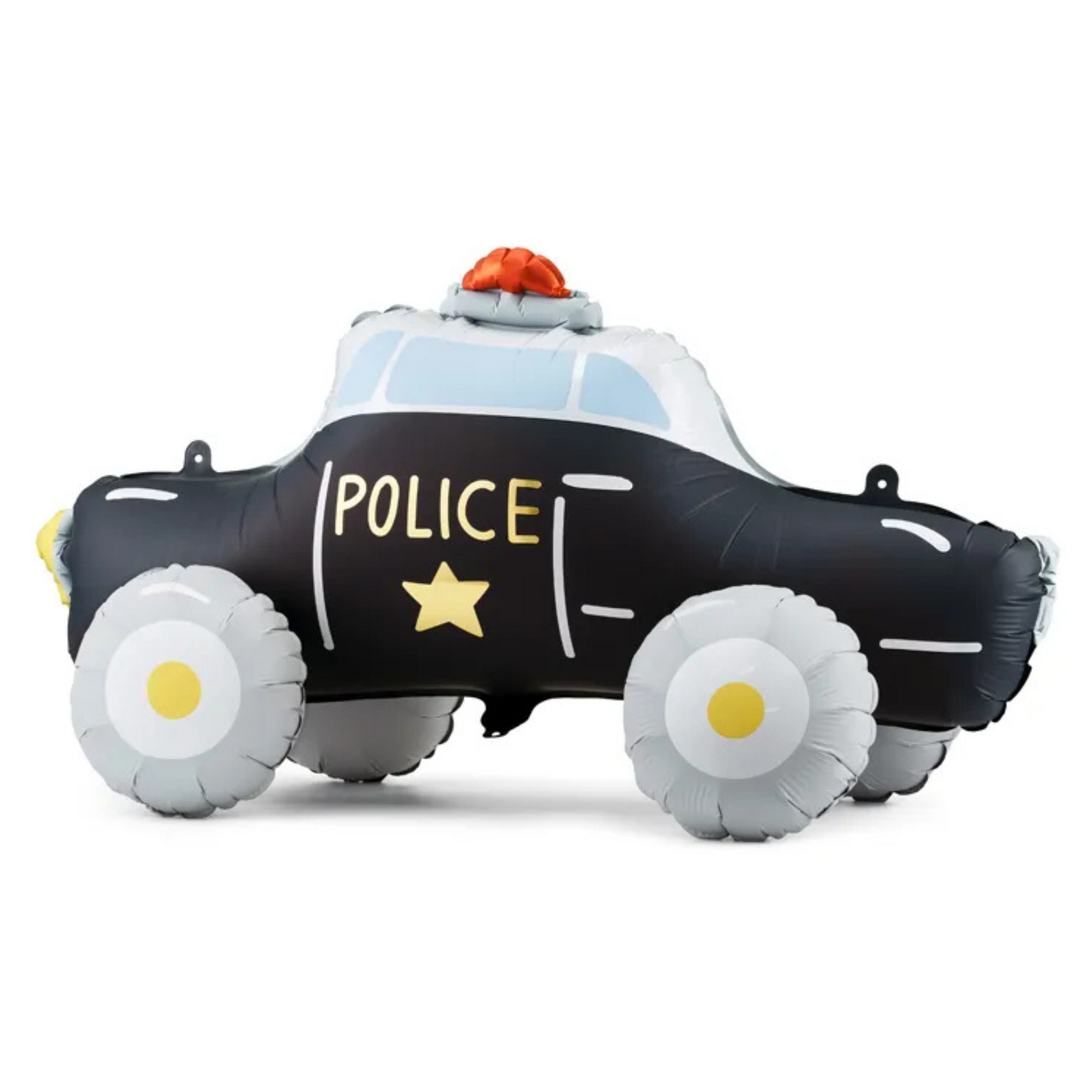 air filled police car foil balloon - perfect for a table top 