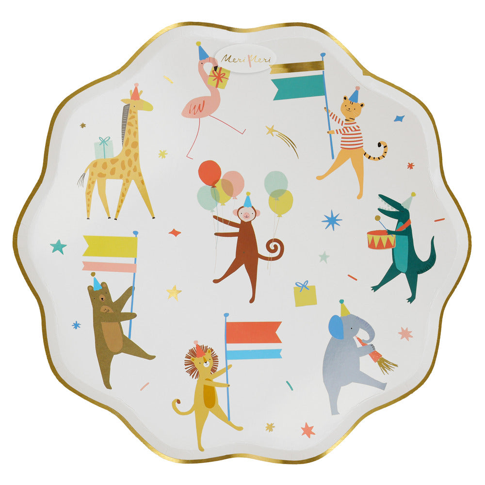 animal parade dinner plates by meri meri