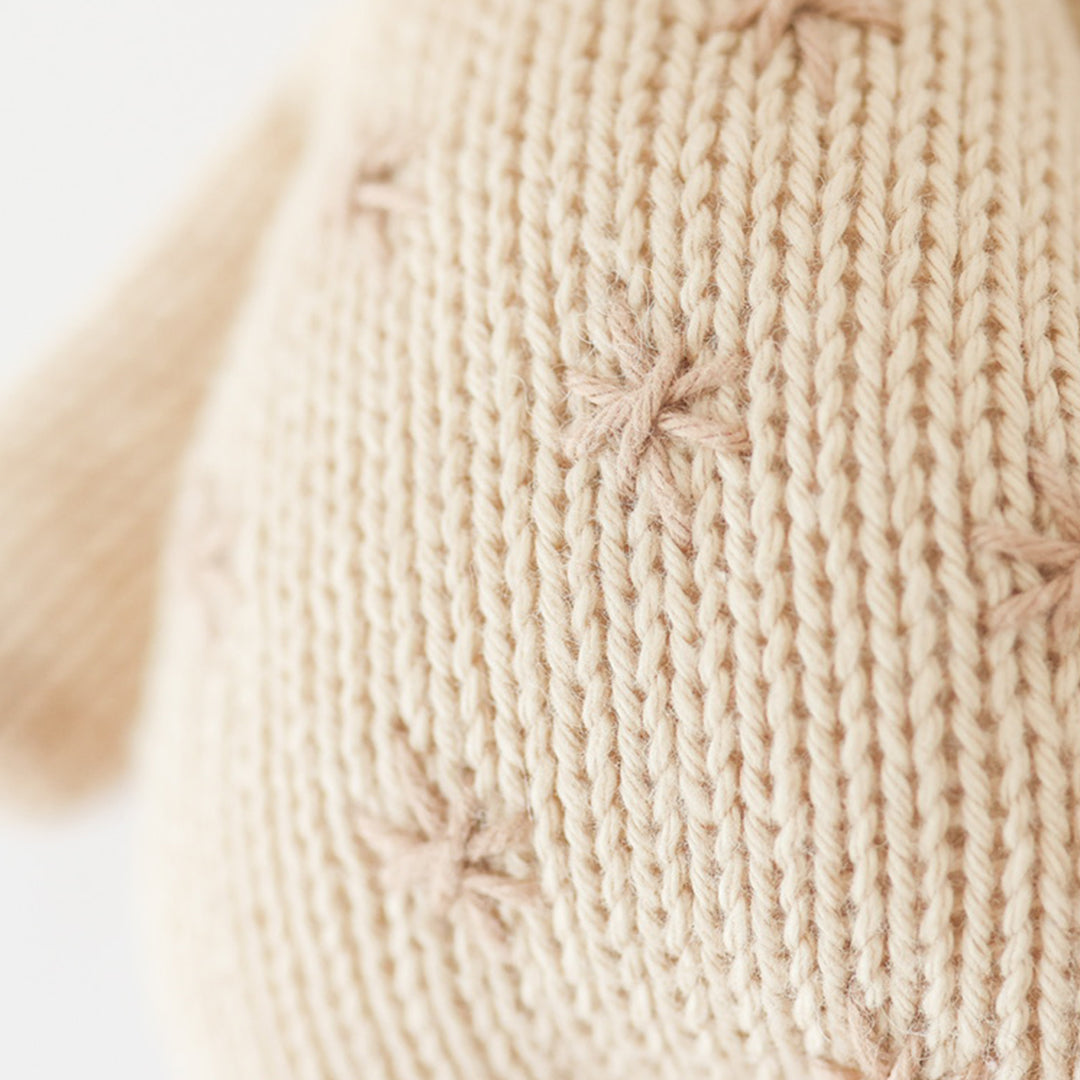 baby giraffe close up stitch details 
