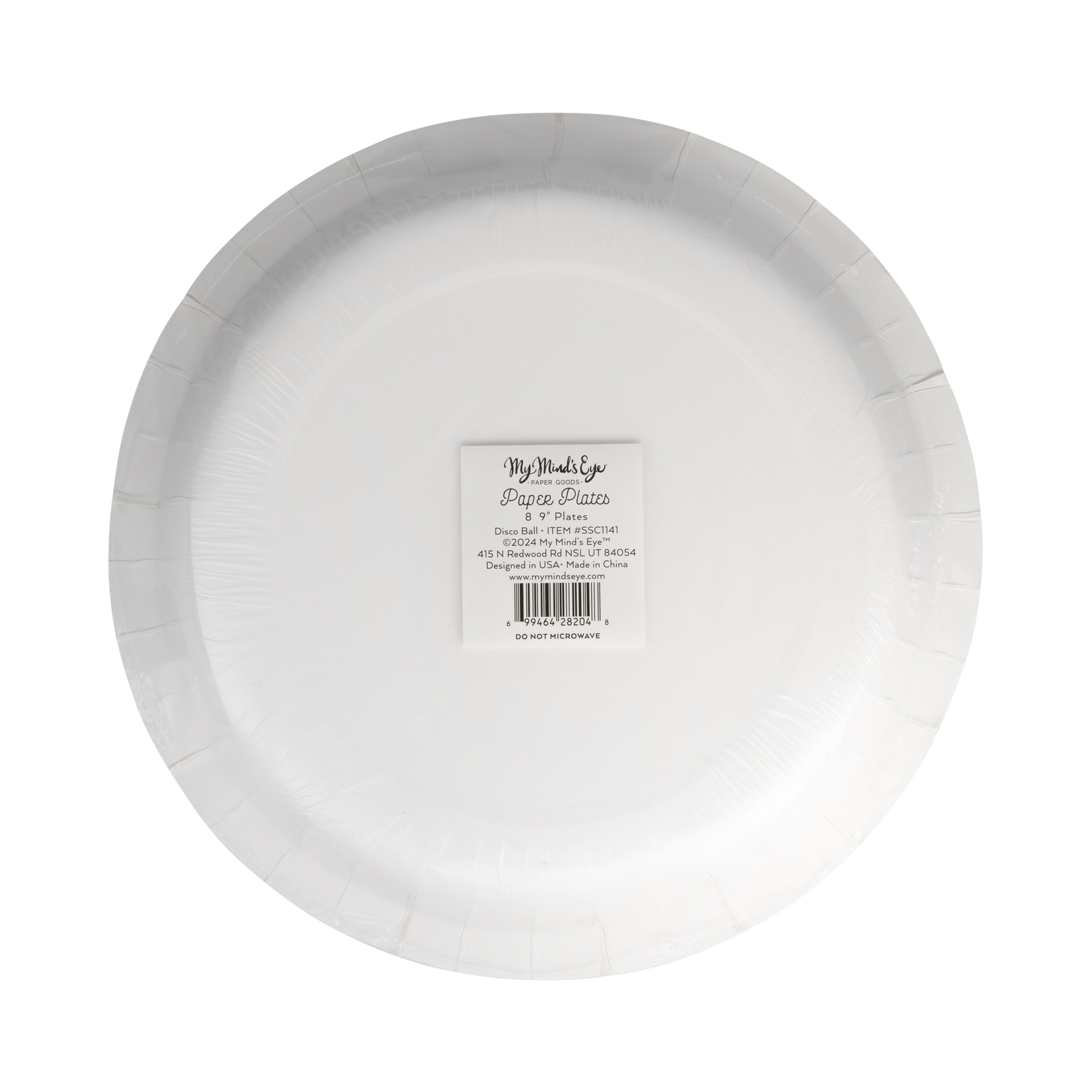 back of the disco paper plates ( blank) 