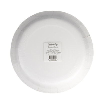 back of the disco paper plates ( blank) 