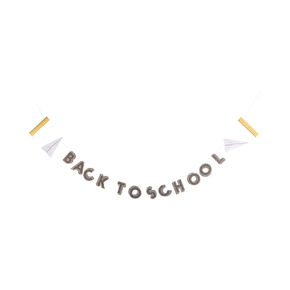 a back to school hanging banner displayed on a white background