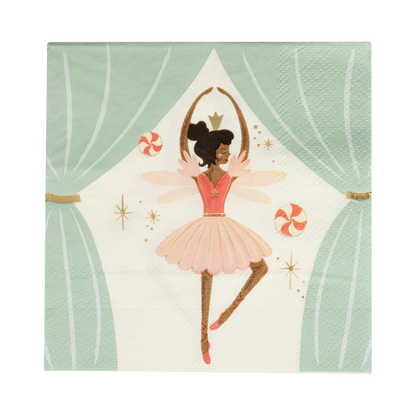 ballerina cocktail napkin 