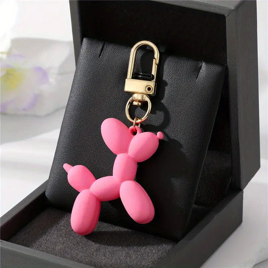 BALLOON DOG KEYCHAIN - HOT PINK