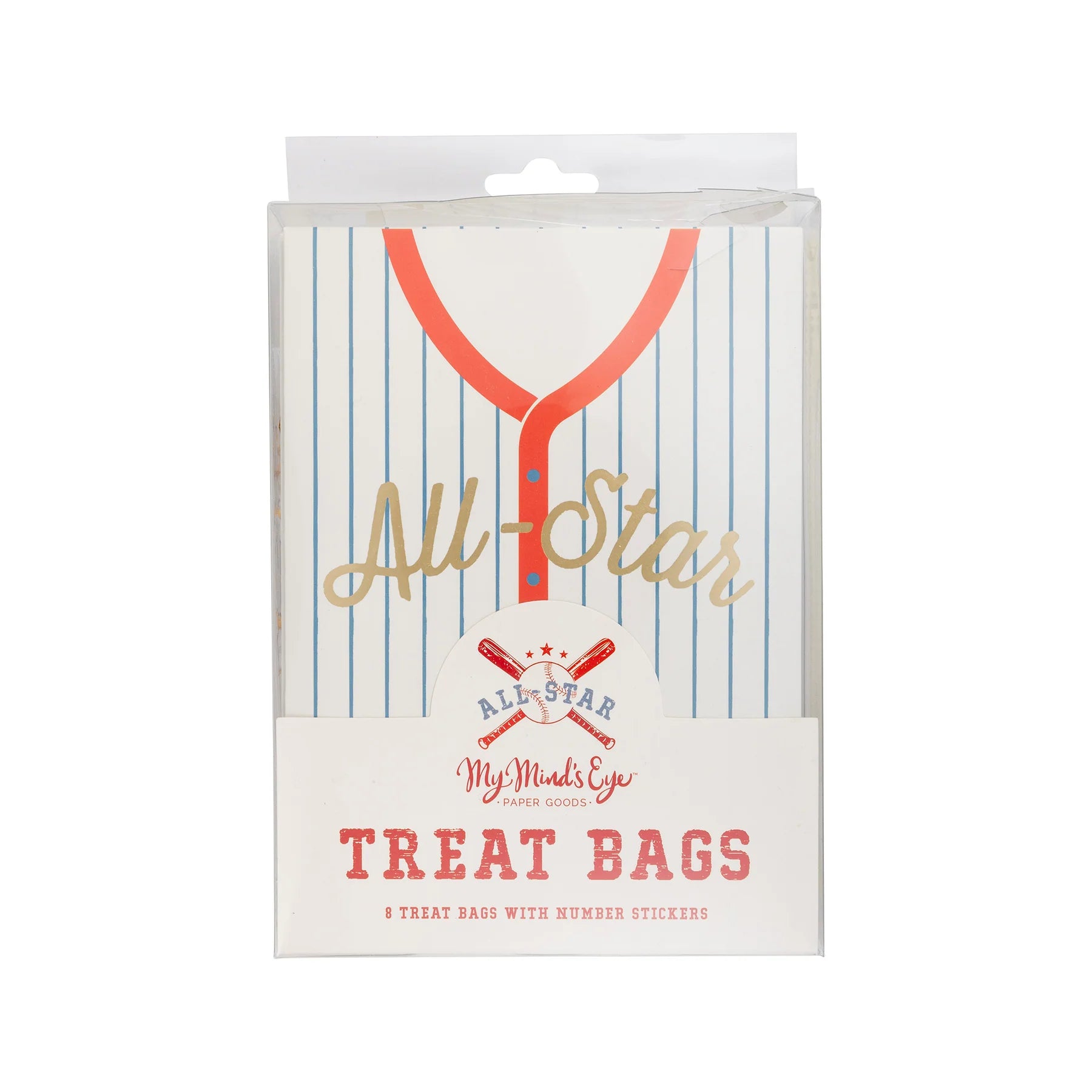 baseball jersey treat bags - all star