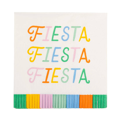 FIESTA FRINGED COCKTAIL NAPKINS