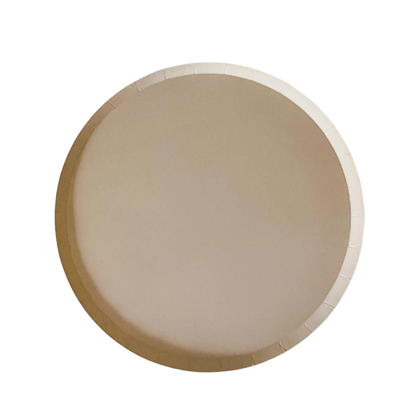 CLASSIC BEIGE PARTY PAPER PLATES