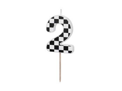 CHECKERED BLACK CANDLE NUMBERS