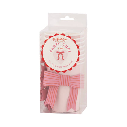 bow party cups packaging - pack of 8 by my minds eye 