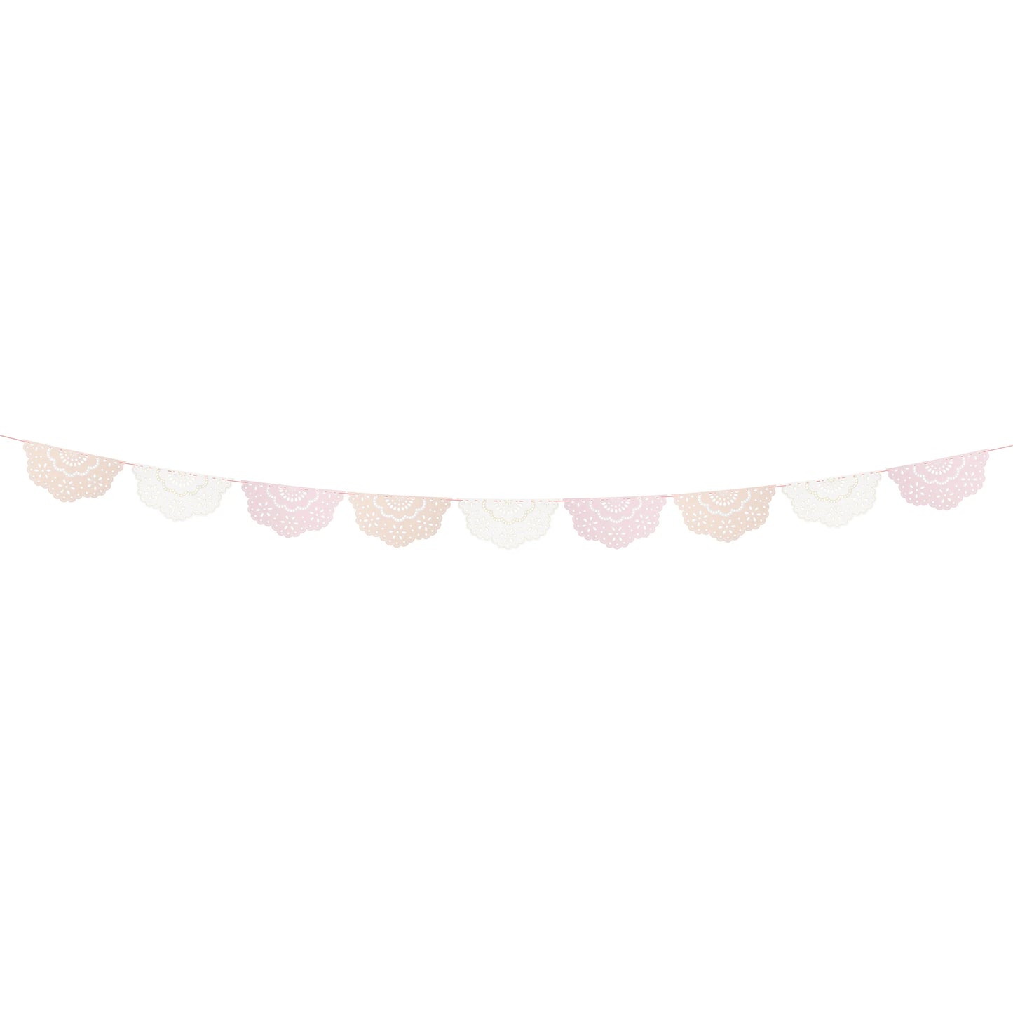 BRODERIE ANGLAISE LACE MULTI PENNANT GARLAND