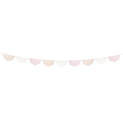 BRODERIE ANGLAISE LACE MULTI PENNANT GARLAND