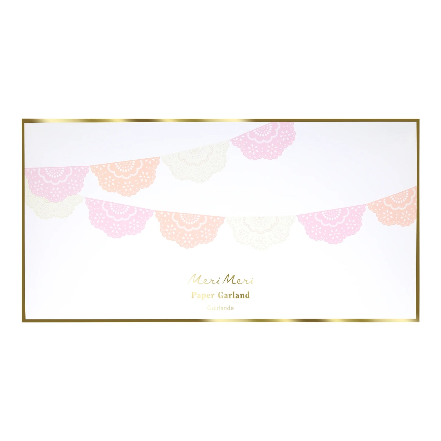 BRODERIE ANGLAISE LACE MULTI PENNANT GARLAND