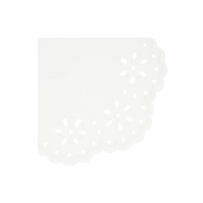 broderie anglaise lace white large napkins by meri meri pack of 16