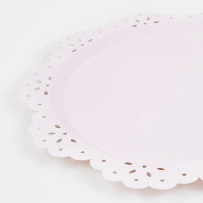 BRODERIE ANGLAISE LACE MULTI DINNER PLATES BY MERI MERI