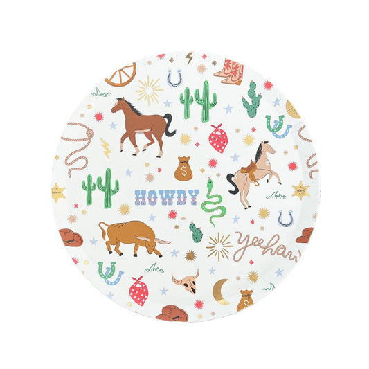 'YEEHAW' SMALL COWBOY PLATES