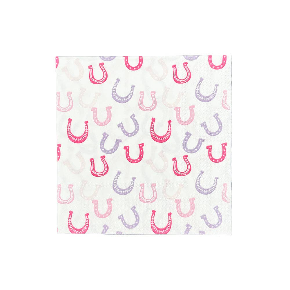 'PONY TALES' HORSESHOE COCKTAIL NAPKINS