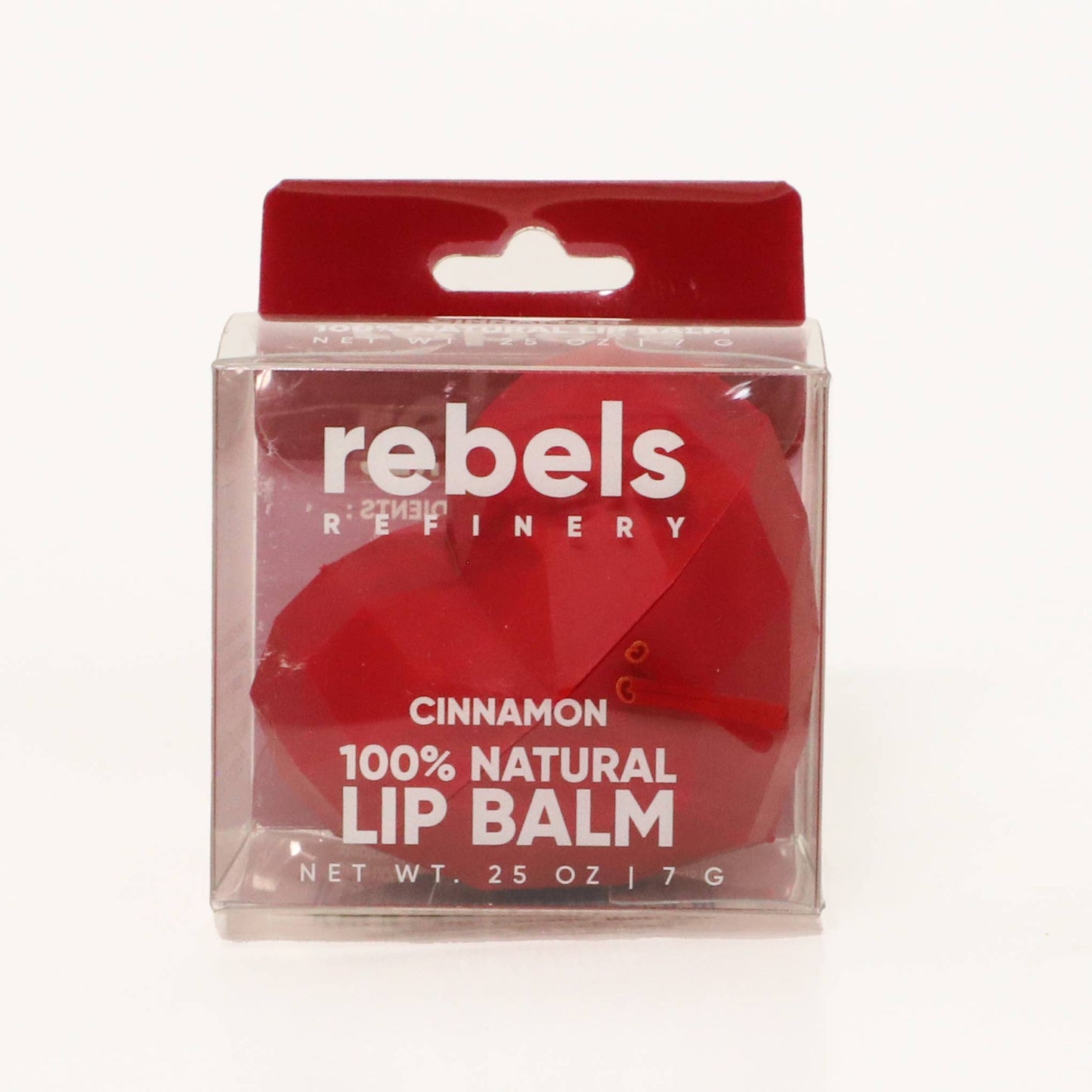 RED HEART LIP BALM - CINNAMON