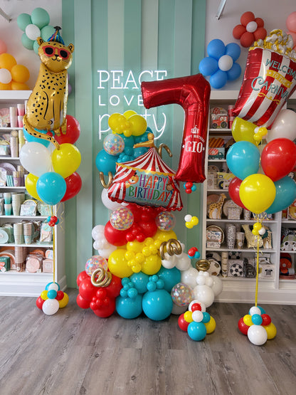 carnival personalized balloon bundle