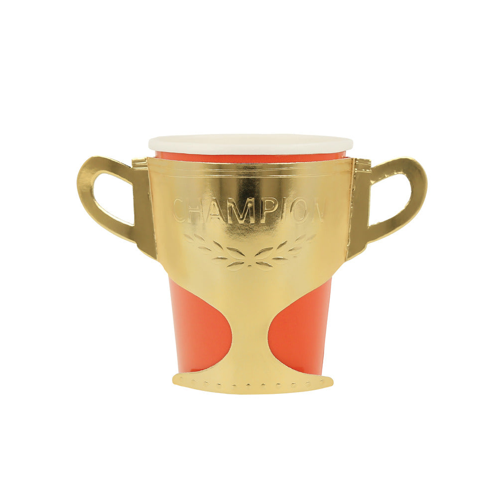 horse themed champion cups by meri meri - red