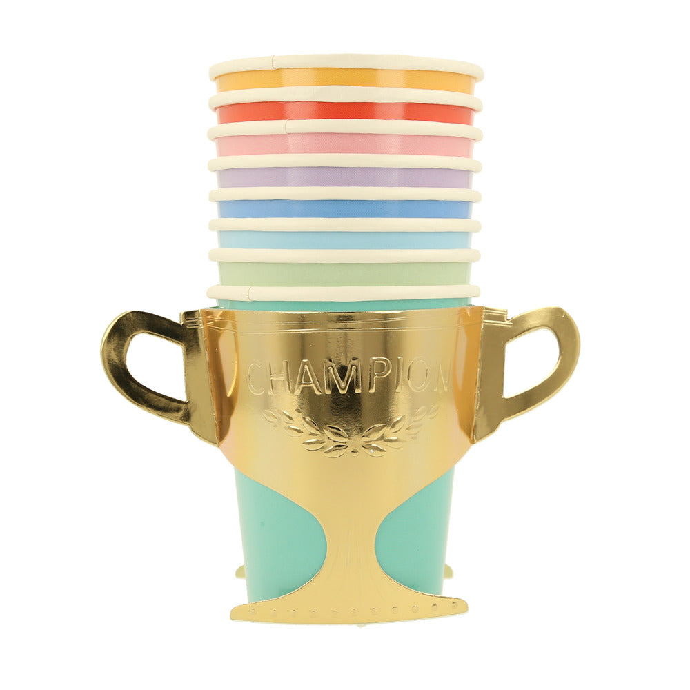 horse themed champion cups by meri meri - stacked