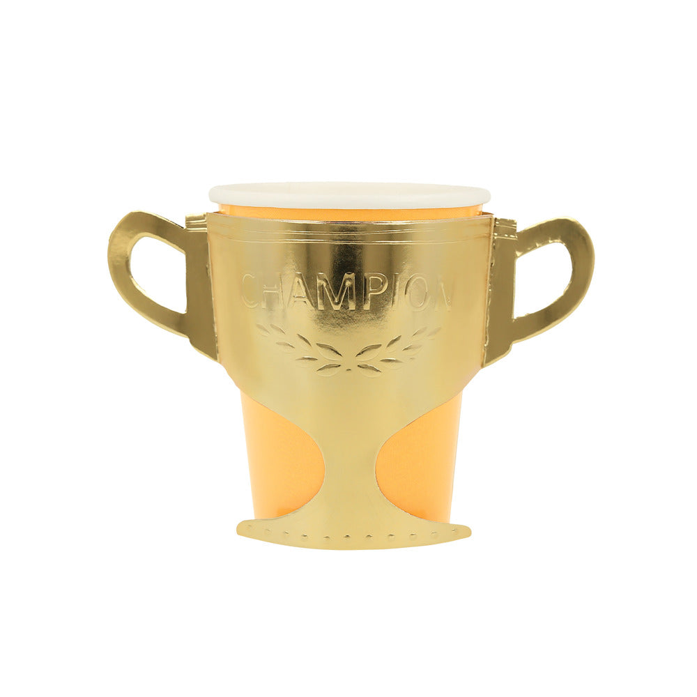 horse themed champion cups by meri meri - yellow