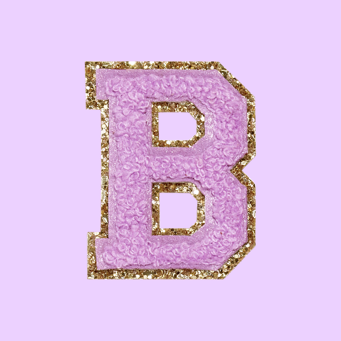 MINI CHENILLE VARSITY LETTER PATCH - PURPLE